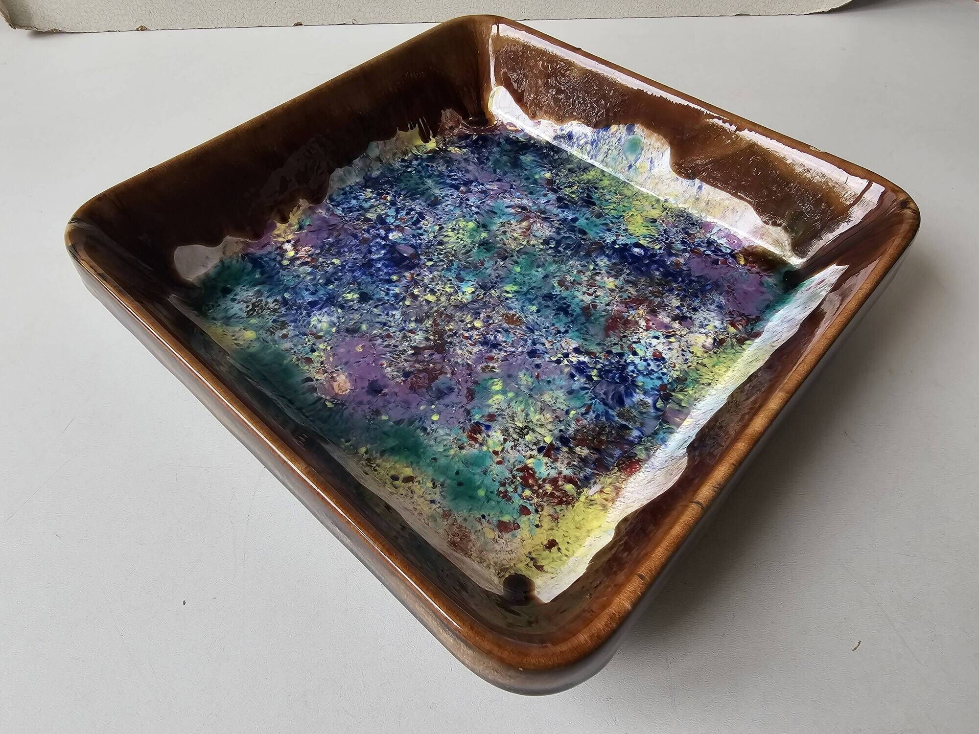 Plate / Ashtray in ceramic Signed Morvan - Gaston Gaubier 70's
