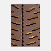 Shell chair type 1020 in jacquard velvet with tiger pattern, Europe, 1960s