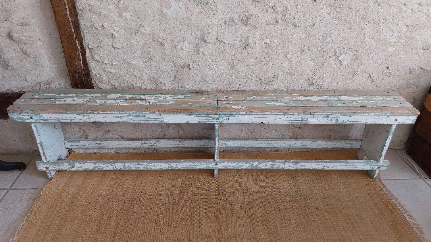 Antique bench with original patina