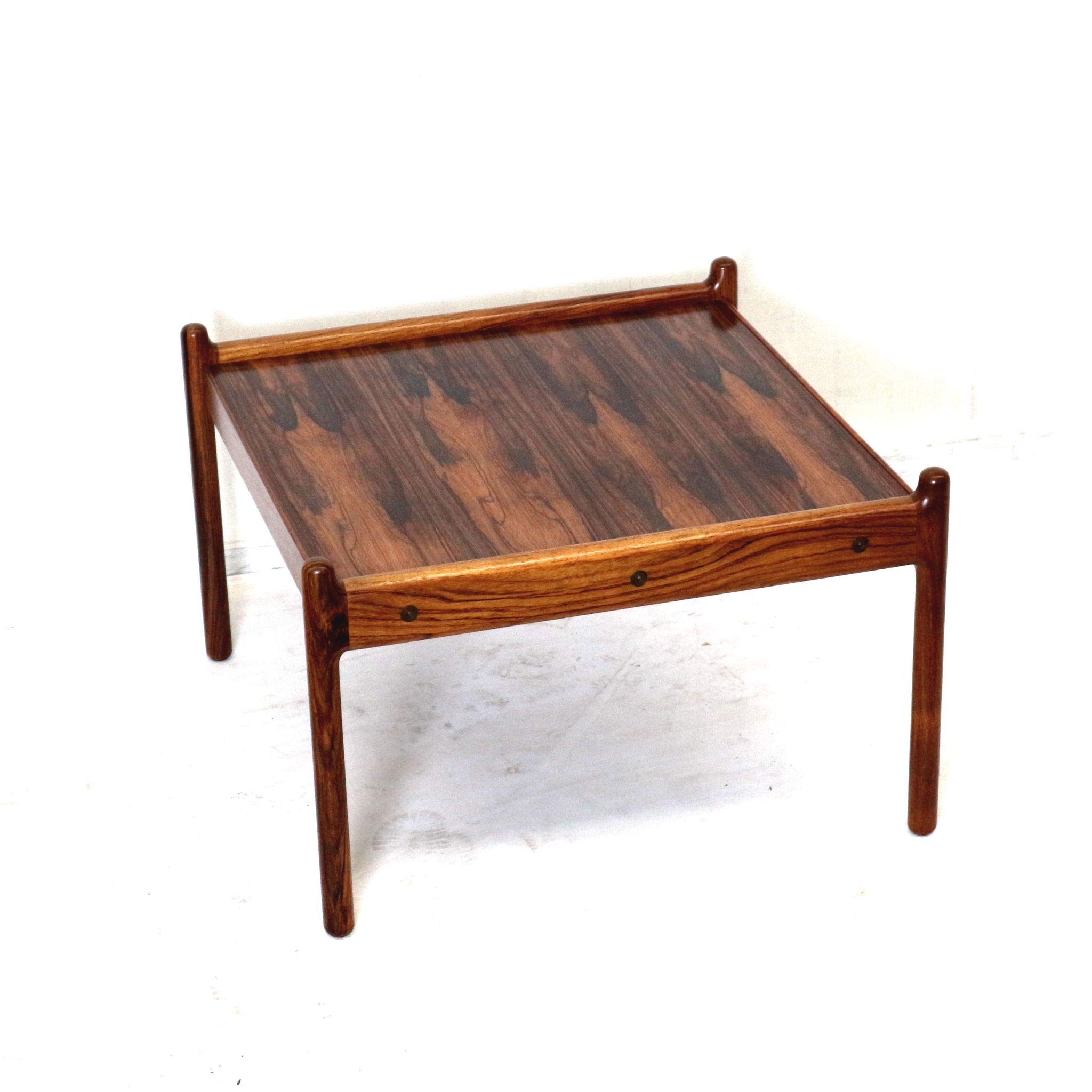 Vintage rosewood coffee table by C.F. Christensen Silkeborg made in the 1960s