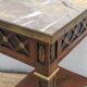 Table d'appoint style Louis XVI, marbre, début XXème, estampillée