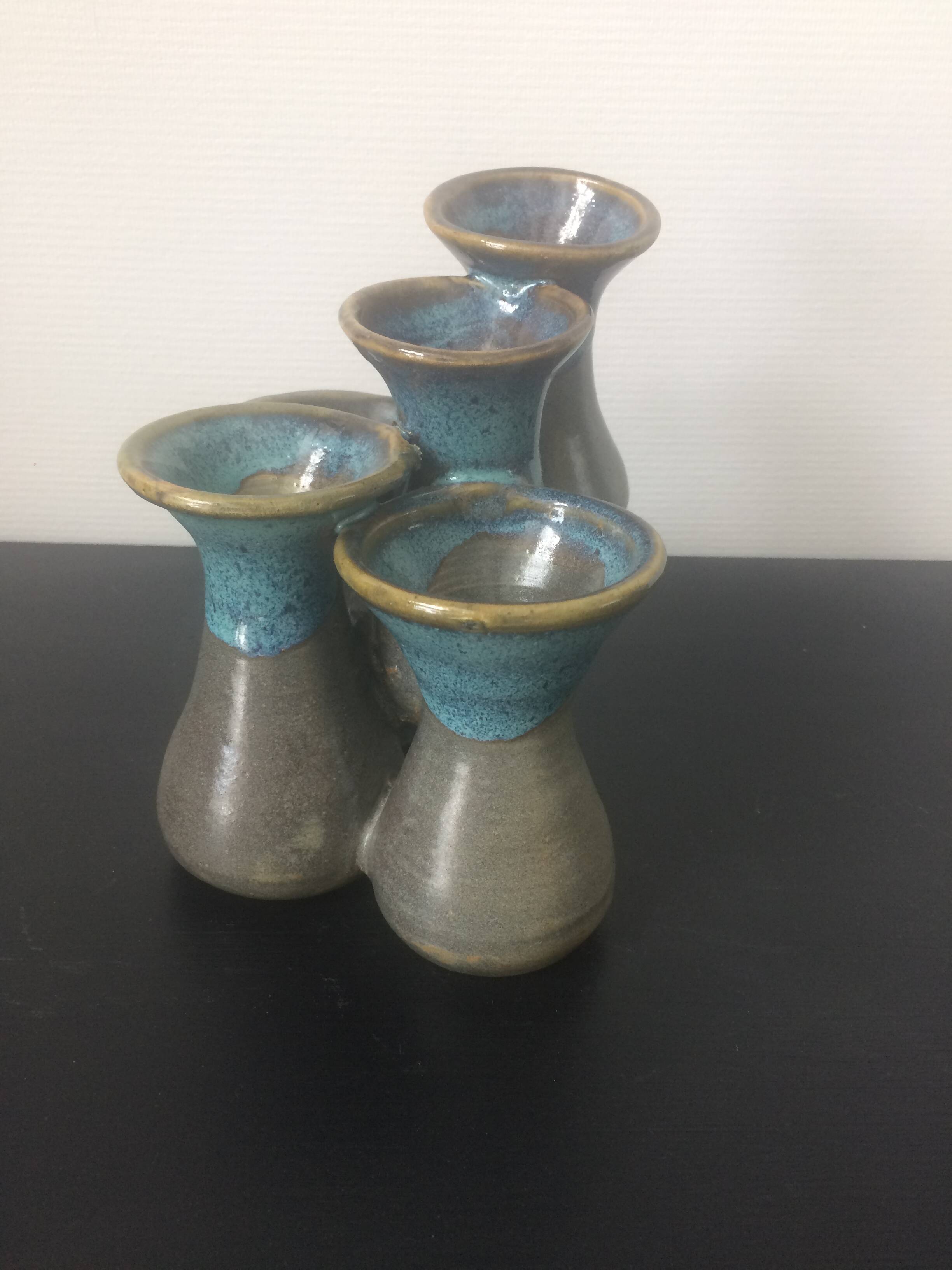 Ceramic vase signed Nika