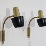 Pair of Scandinavian wall lights 1970