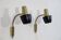 Pair of Scandinavian wall lights 1970