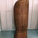 Cabine de plage osier rotin vintage fauteuil Emmanuelle