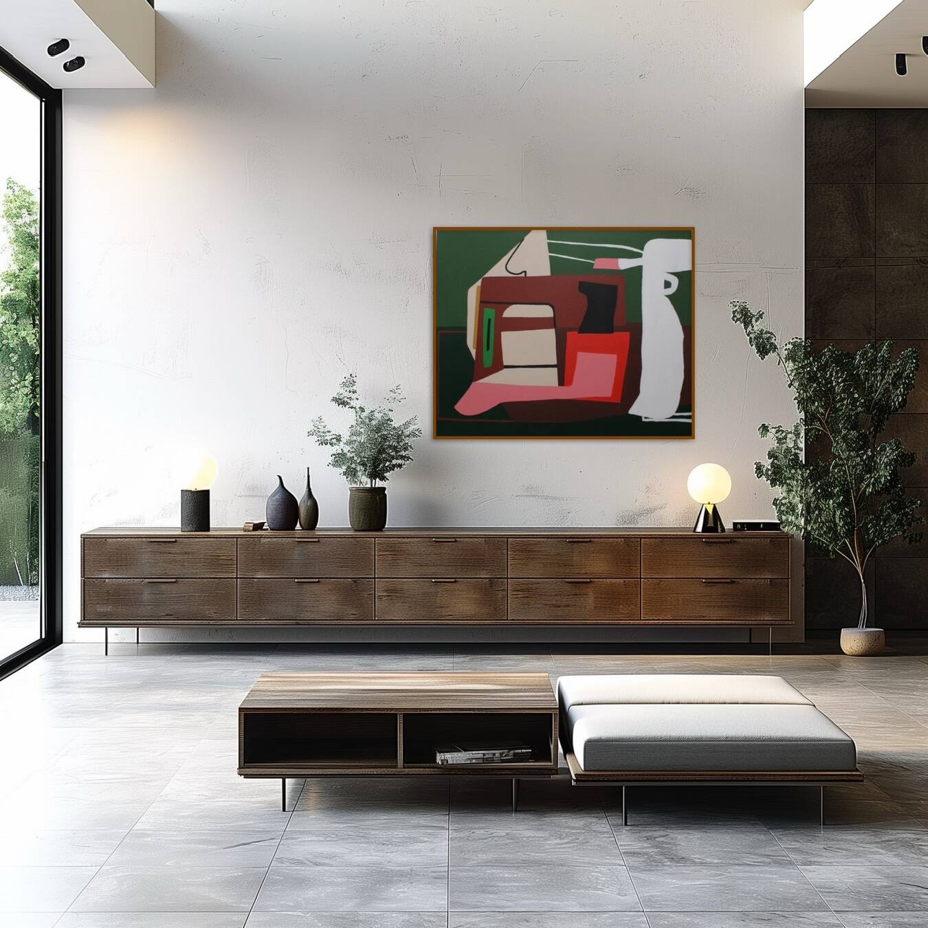 Contemporary colorful abstract "serenity" 100x80cm on canvas by Bodasca