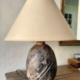 vintage stoneware lamp, Art Deco style, 1930