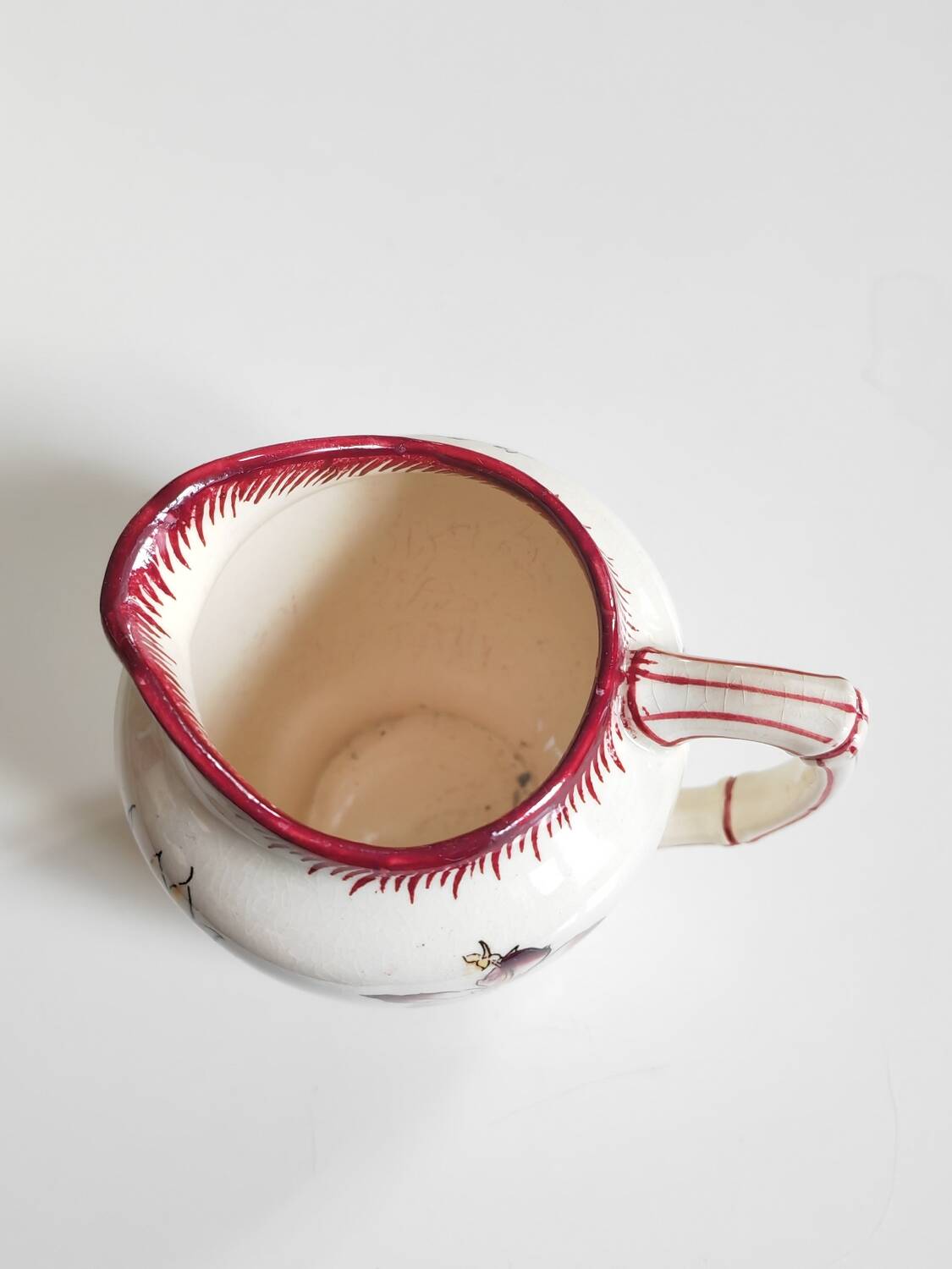 Sarreguemines milk jug