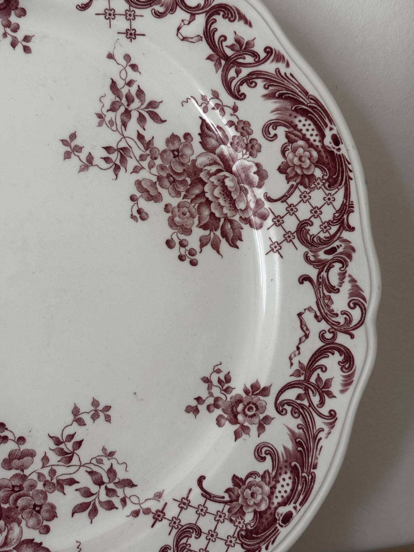 Ensemble de 3 assiettes plates et une à dessert villeroy et boch