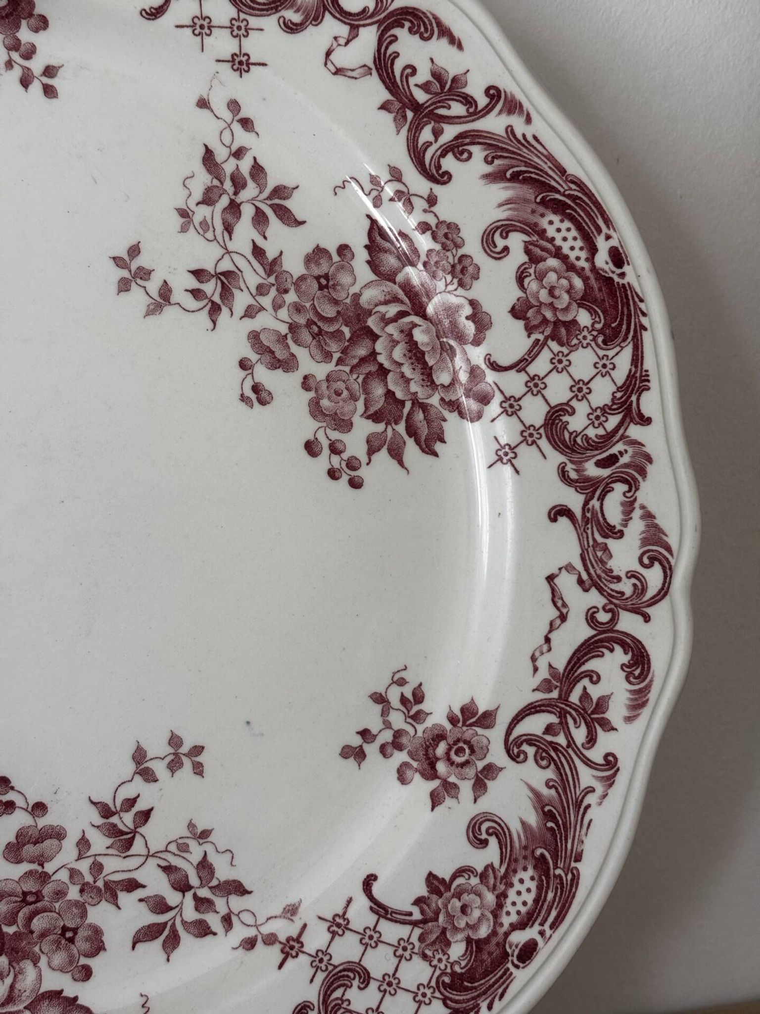 Ensemble de 3 assiettes plates et une à dessert villeroy et boch