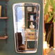 Large 1950s rear-view mirror