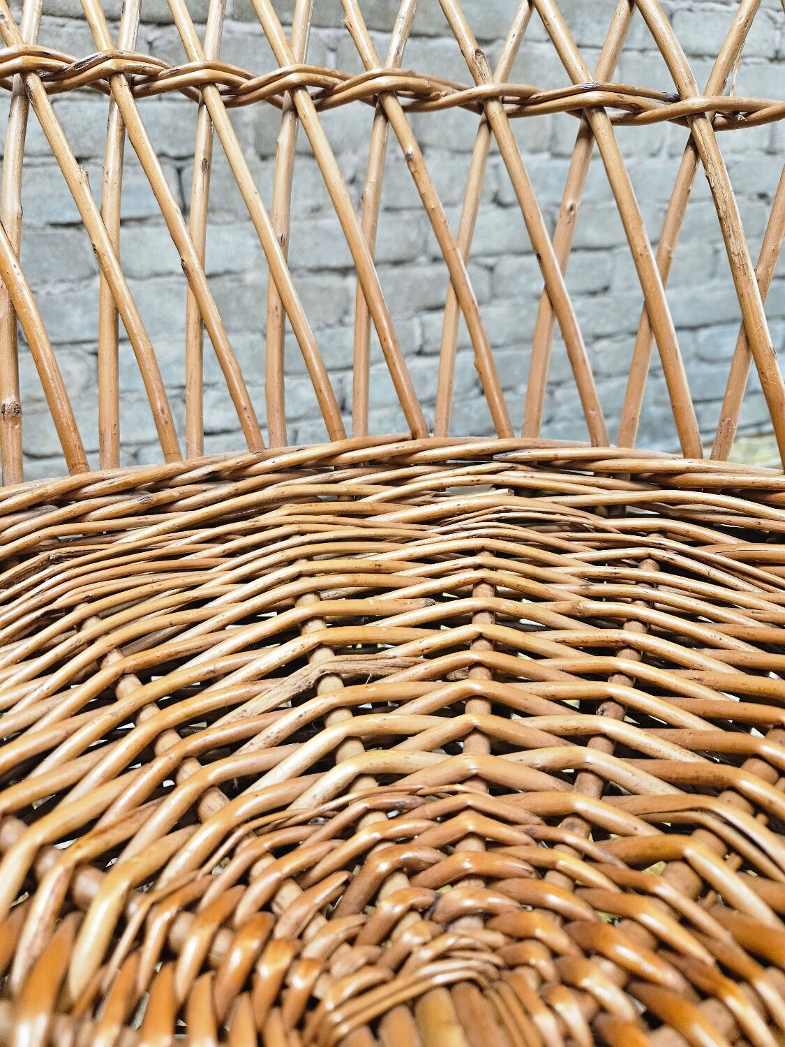 Vintage rattan armchair