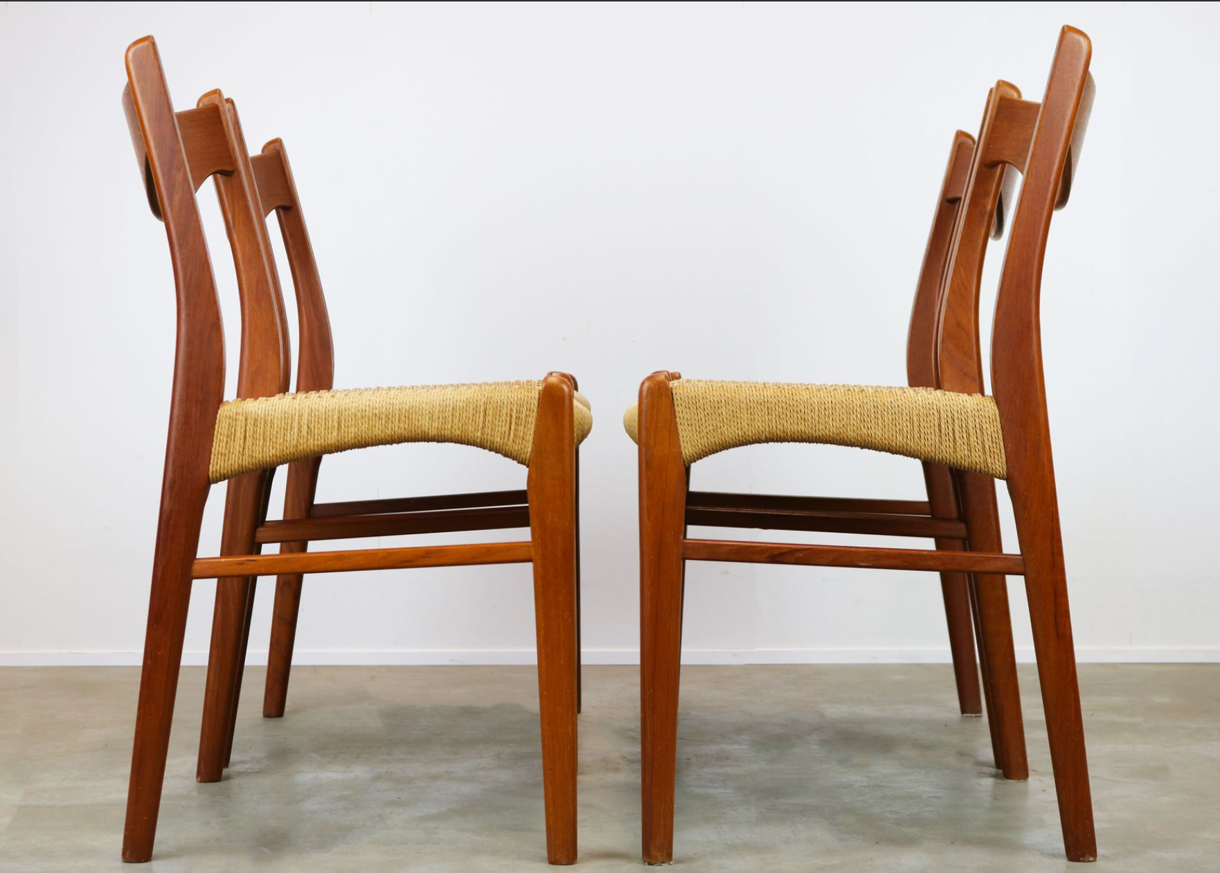 Dining Room Set by Ejner Larsen - Aksel Bender for Naestveld Mobelfabrik - Glyngore Stolefabrik Denmark 1950s
