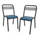 Pair of restored Jean Pauchard Tolix chairs, 1960s