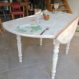 Table ronde avec 2 abattants