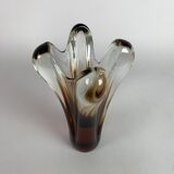 Art Glass Vase by Jan Beranek for Skrdlovice Glasswork, 1960's
