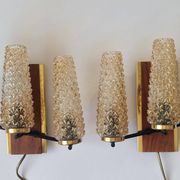 Pair of Midcentury Wall Lamps Sego Armatur, Sweden, 1960s