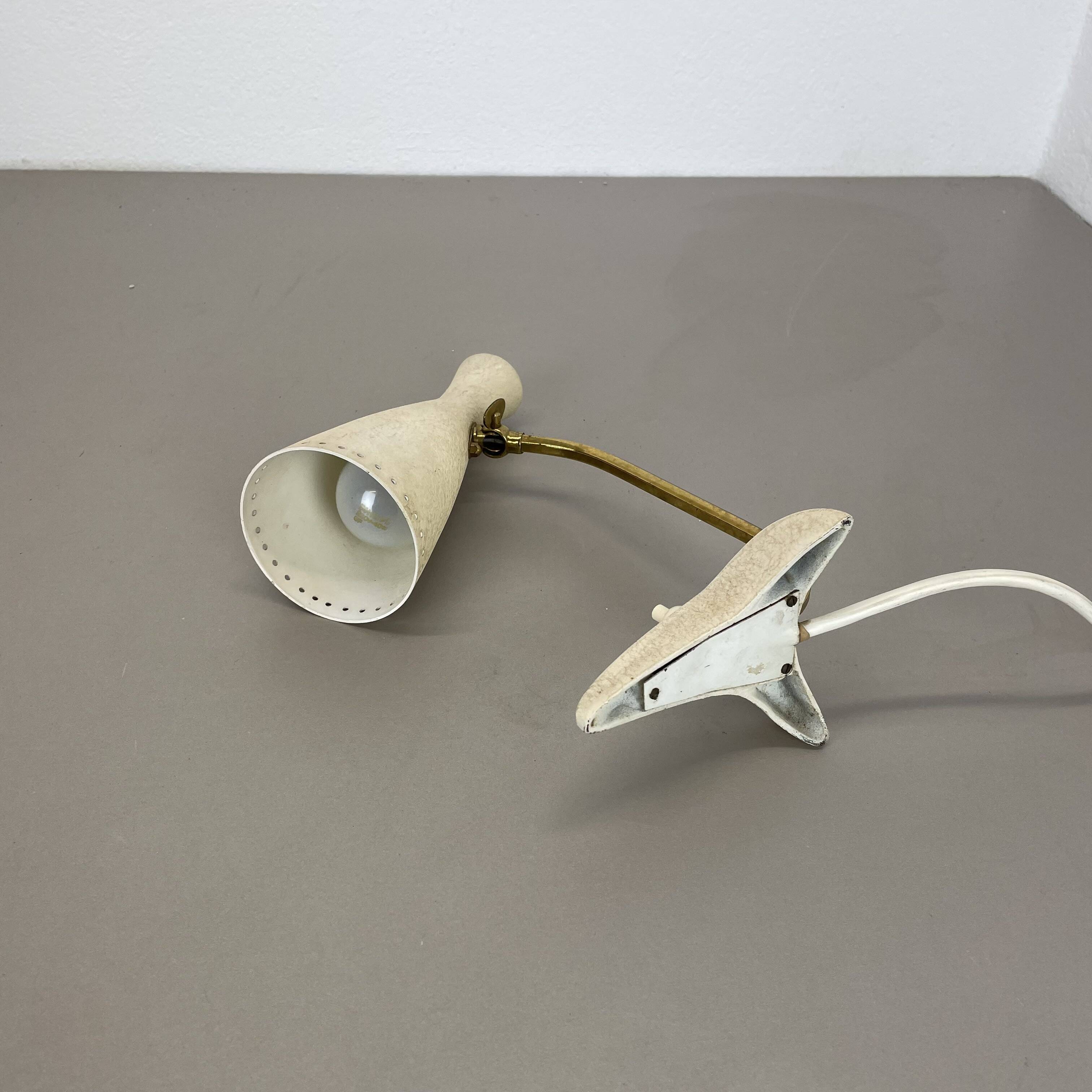 Original Modernist beige Metal Table Light by Cosack, Germany, 1960s