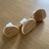 Solid oak coat hooks