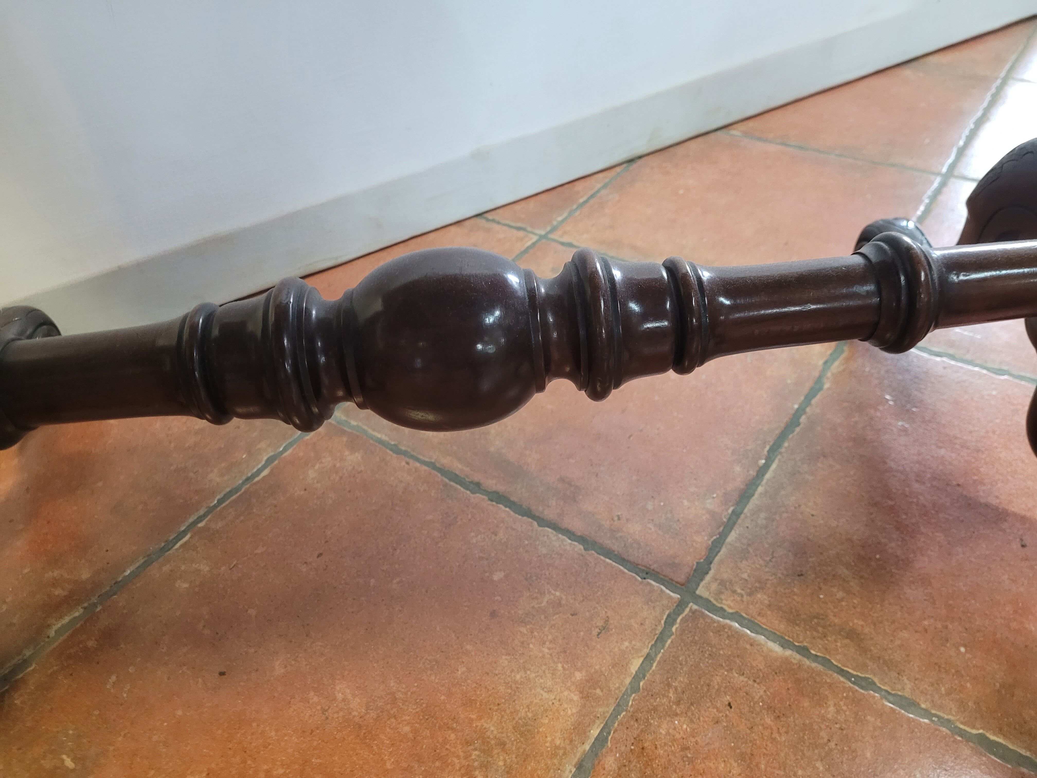 Antique mahogany bistro table