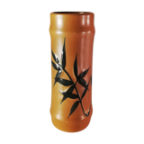 Bamboo pattern sandstone roll vase