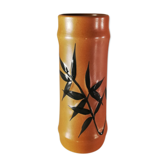 Bamboo pattern sandstone roll vase