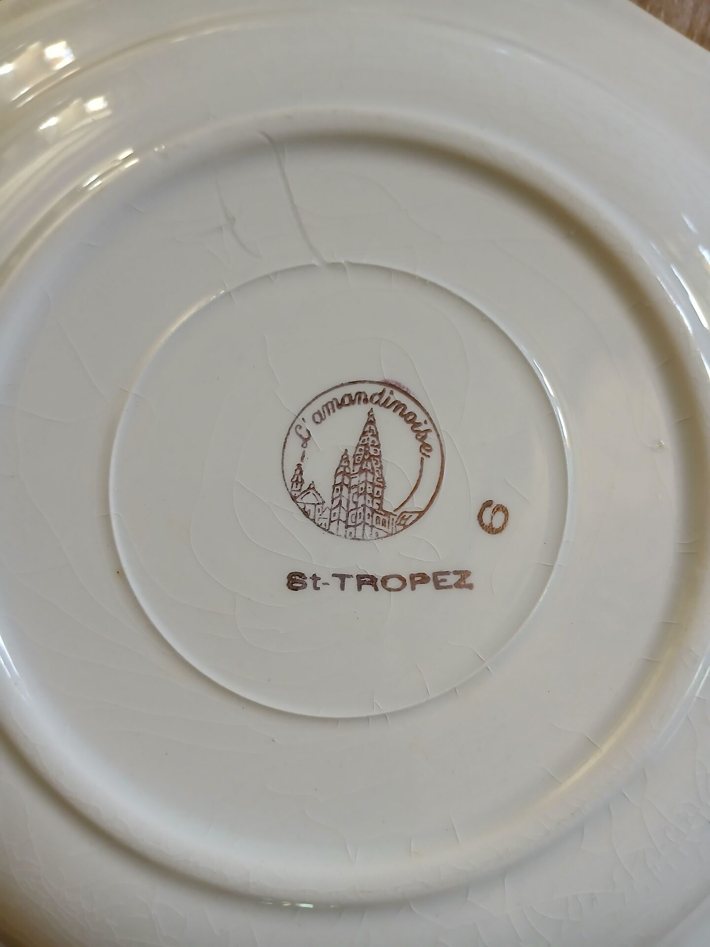12 antique deep plates "Saint Tropez"