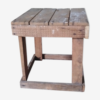 Square brutalist stool