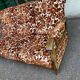 Vintage 70s 3-seater convertible sofa in floral velvet Méral France 1970
