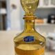 Italian liqueur service in amber and gold glass