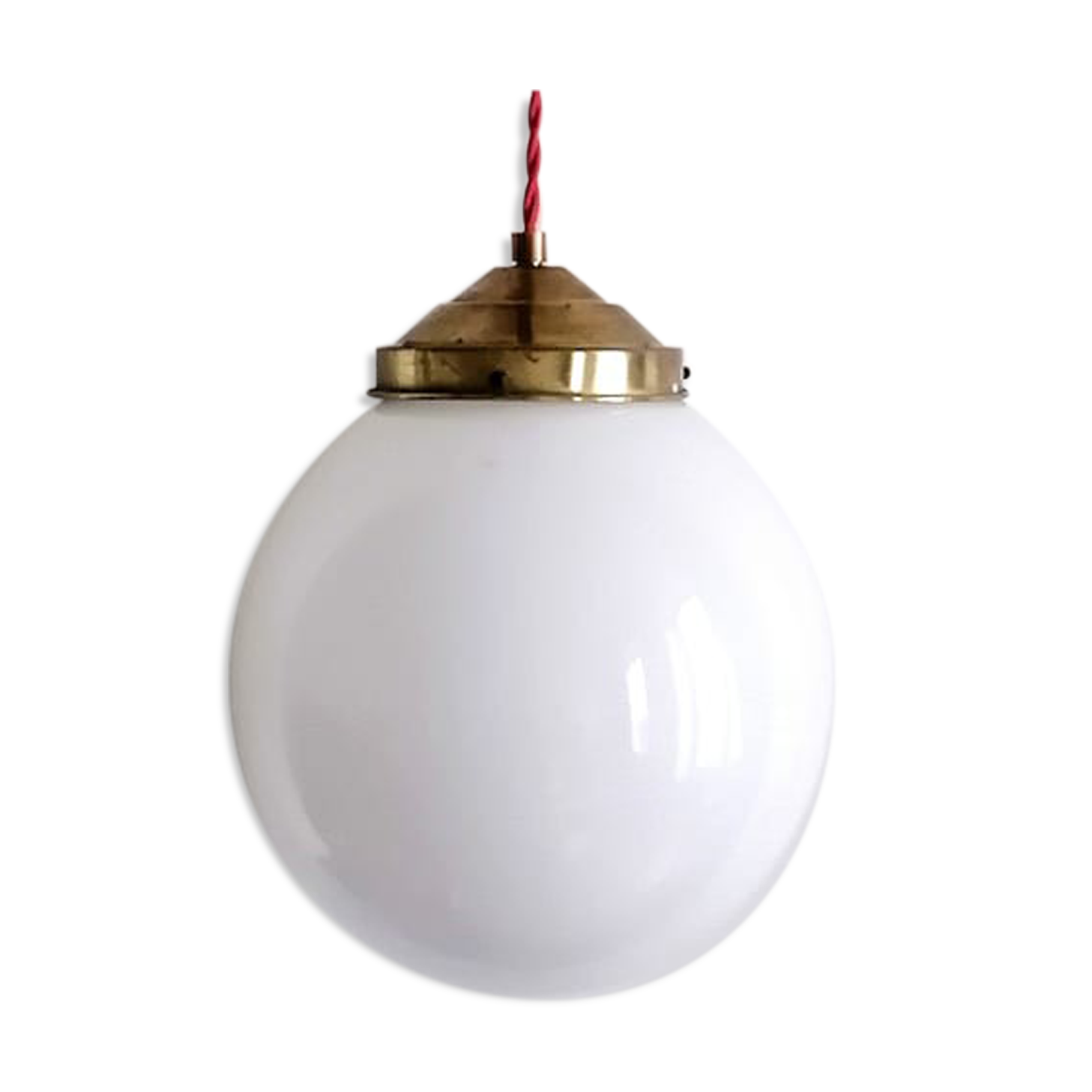 1950s opaline portable lamp