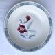 Plat creux Sarreguemines modèle Carole, décor floral et épi de blé