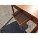 Table vintage en pin et osier