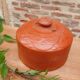 Antique earthenware butter dish