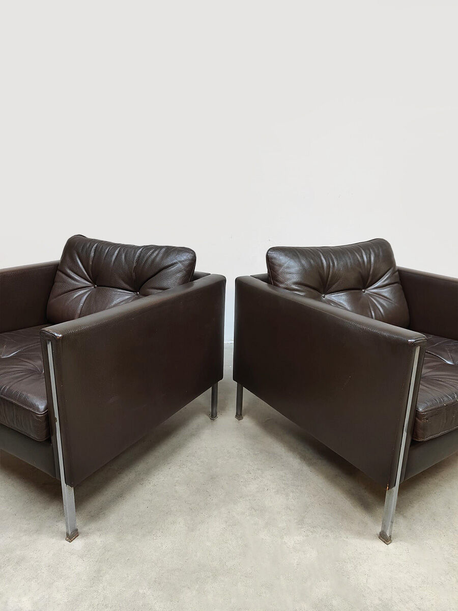 Vintage Dutch design 442 lounge chairs Pierre Paulin Artifort 1962