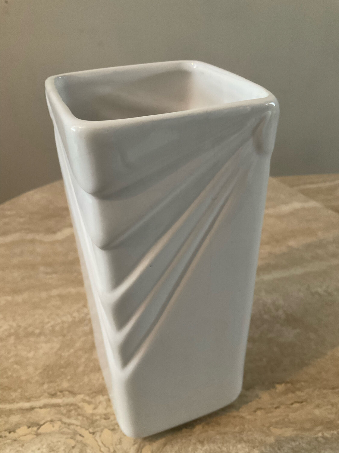 Vintage glazed ceramic vase