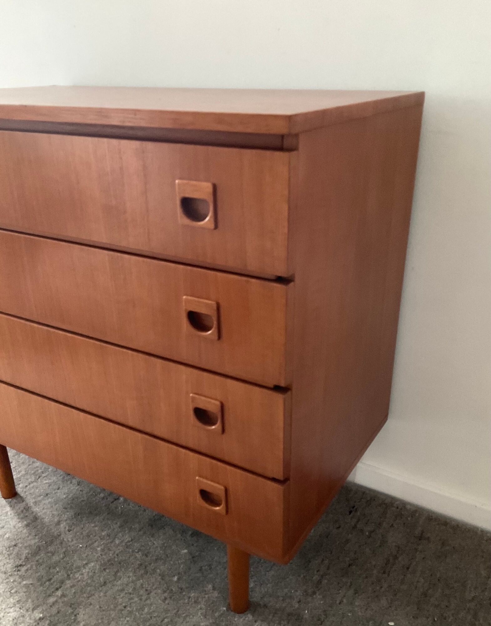 Scandinavian chest of drawers from the 60s in teak