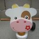 Vache porteur trotteur en bois