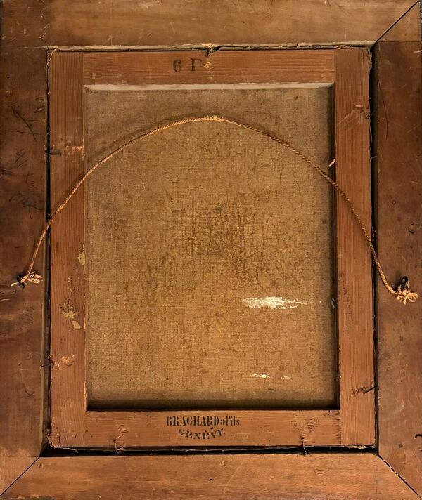 Portrait fumeur de pipe, XIXe