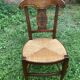 Set de 6 chaises paillées Louis Philippe