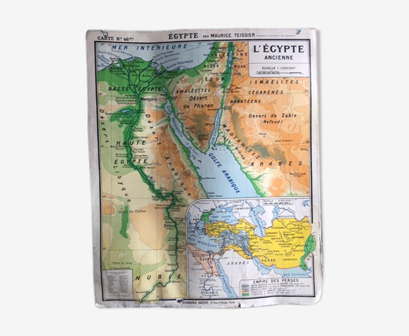 Carte géographie Palestine Egypte