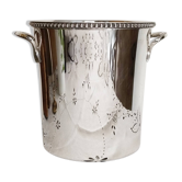 Silver metal champagne bucket, ice bucket, cooler
