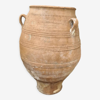 Large terracotta jar with three sockets nineteenth century