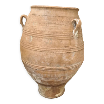 Large terracotta jar with three sockets nineteenth century