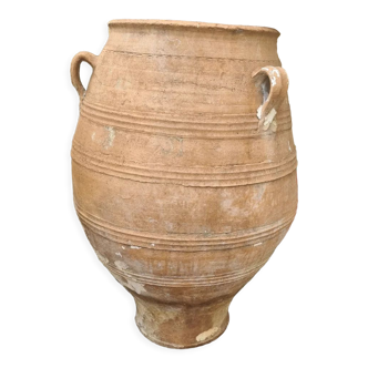 19th century three-handled terracotta jar