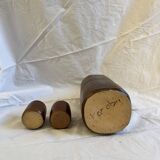 Parabis stoneware carafe with its 2 glasses