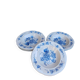 Set of 6 deep plates Crown Dynasty - blue grape cluster design