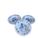 Set of 6 deep plates Crown Dynasty - blue grape cluster design