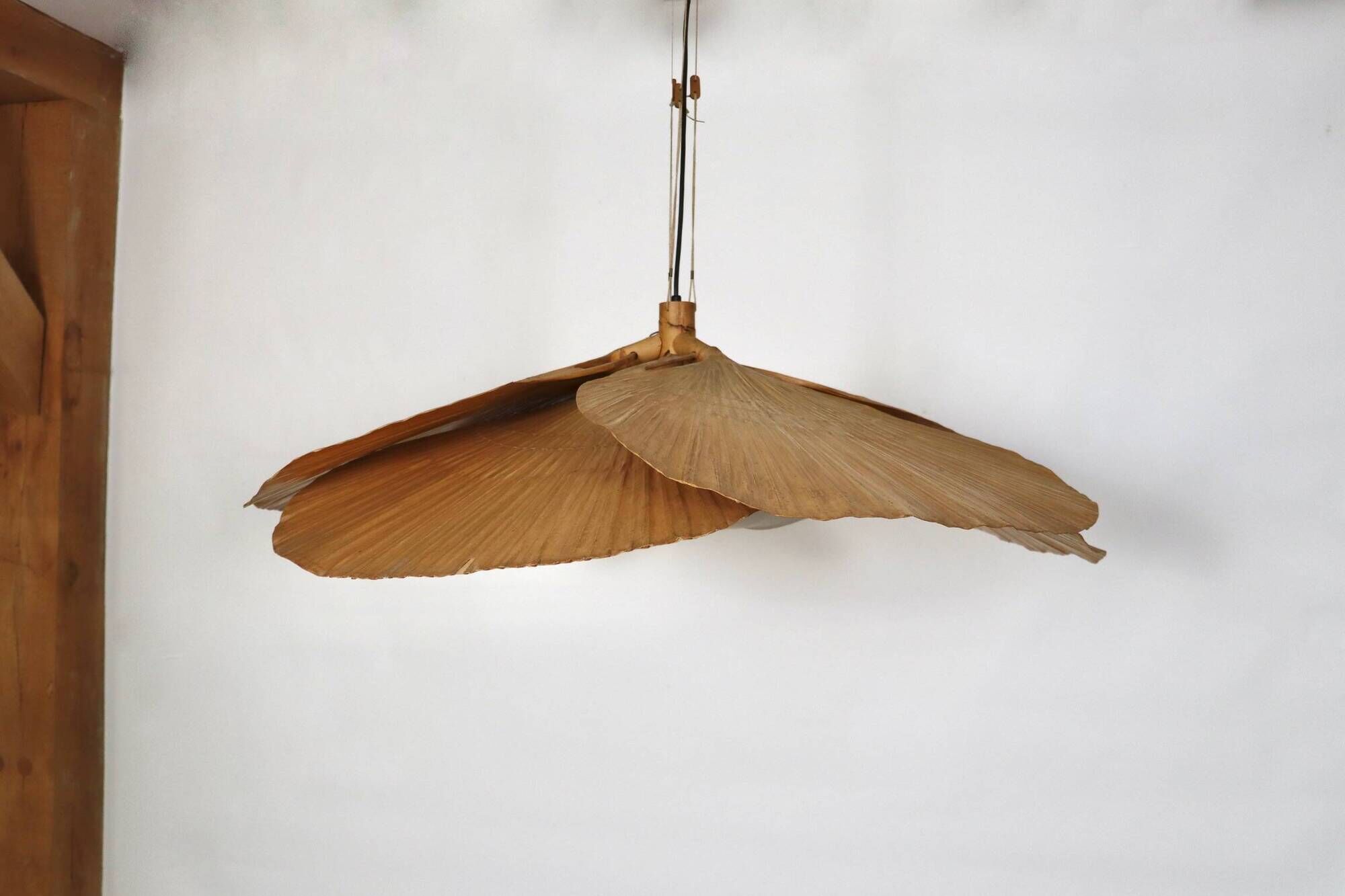 Hana I Chandelier, Uchiwa Series By Ingo Maurer For Design M, Germany, 1970s