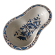 Large fruit cup in Rouen earthenware with blue and brown floral decoration p